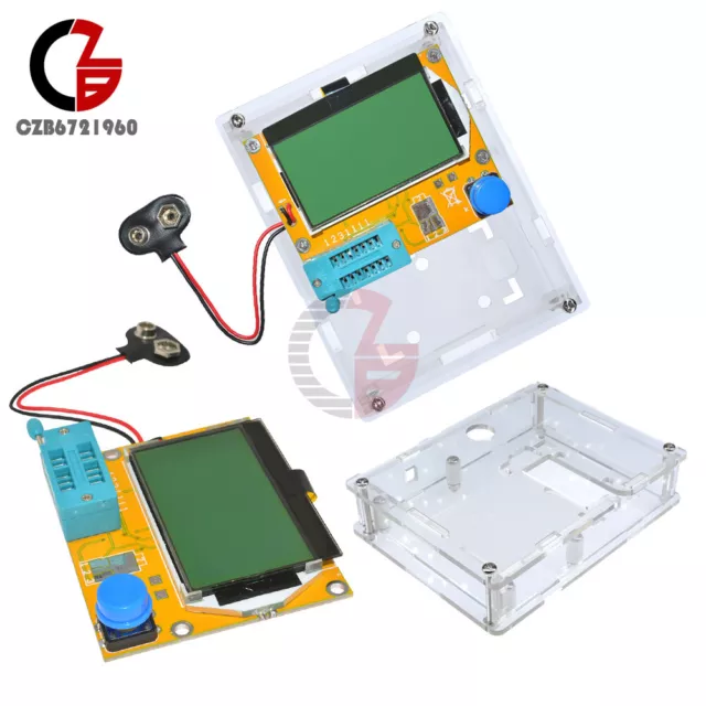 LCR-T4 MTY328P Transistor Tester Diode Triode Capacitance ESR Meter With Case