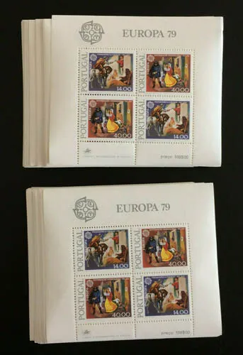 1979 Portugal; 200 Blocks Europa, postfrisch/MNH, Bl. 27,  ME 2400,-
