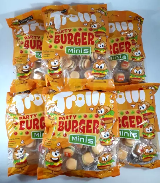 Trolli Party Burger Minis 6x170g  #083 MHD 03.09.2024 Fruchtgummi Süßigkeiten