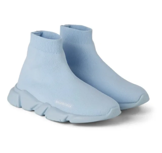 NIB Balenciaga Cool Blue Kids Sock Speed Sneakers 31-32EU/1US $475.00 *Sold Out*