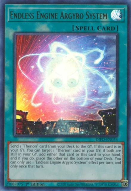 Yugioh! Endless Engine Argyro System - DIFO-EN054 - Ultra Rare - 1st Edition Nea