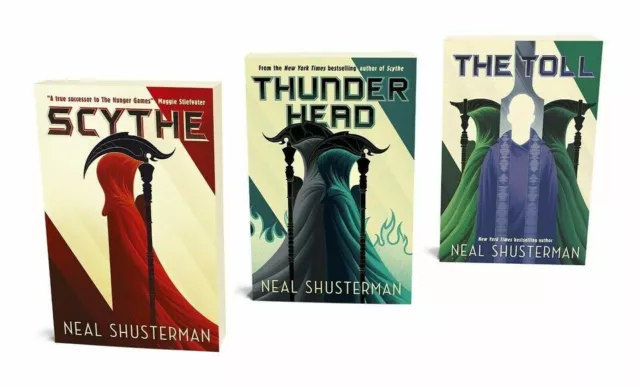 Neal Shusterman Arc of a Scythe Collection 3 Books Set Thunderhead, Scythe, Toll