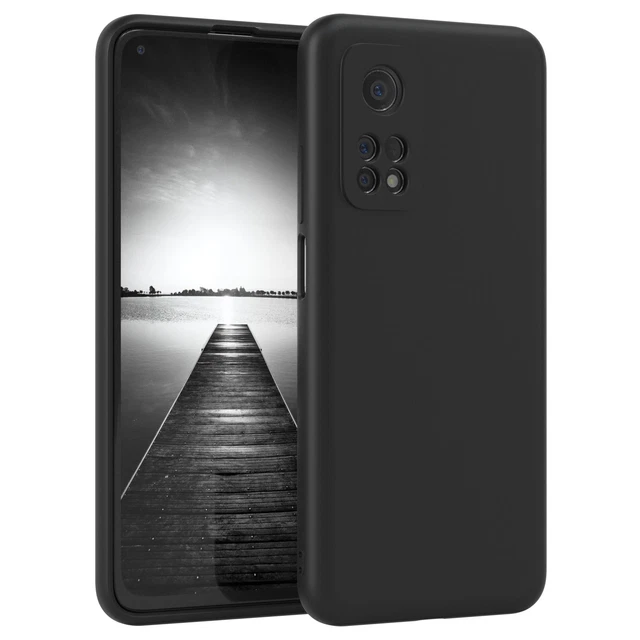 Für Xiaomi Mi 10T 5G / 10T Pro 5G Handyhülle Silikon Cover Schutz Handy Schwarz