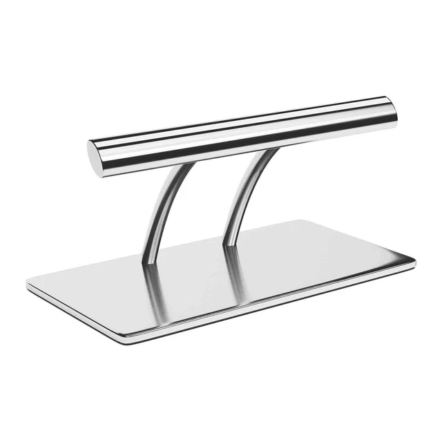 Repose-Pieds Pour Fauteuil De Coiffure Tube Ovale 35 cm Inox Fini Poli À Poser