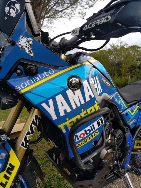 2 Adesivi Yamaha Bianco Lucido Per Serbatoio/carena - Oracal 651 40 Mm - R6, R1, RD