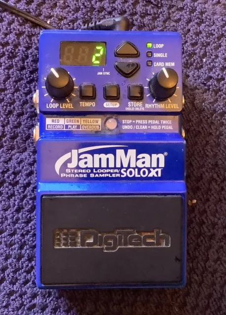 Digitech JamMan Solo XT Stereo Looper Phrase Sampler