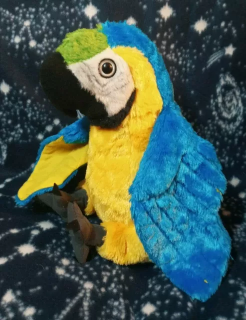 Wild Republic Macaw plush stuffed animal parrot realistic floppy bird