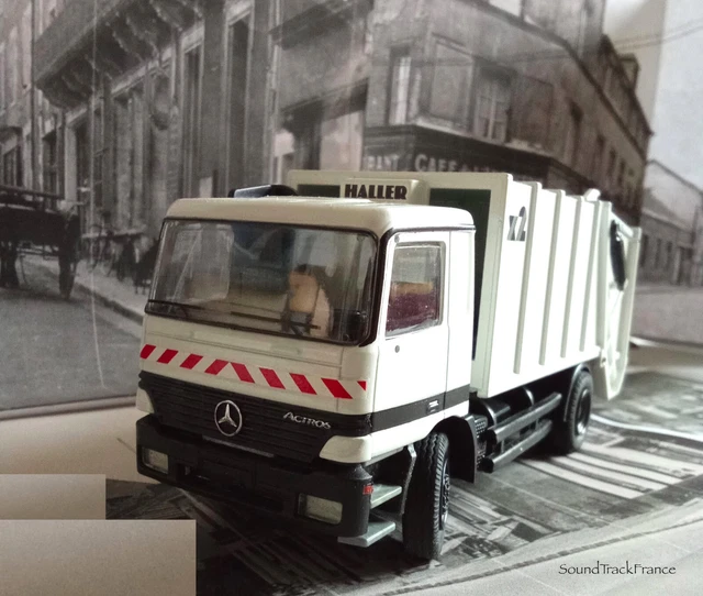 Camion Miniature Mercedes-Benz Actros 4x2 2019 - Échelle 1/24 - Métal Rouge Par Solido