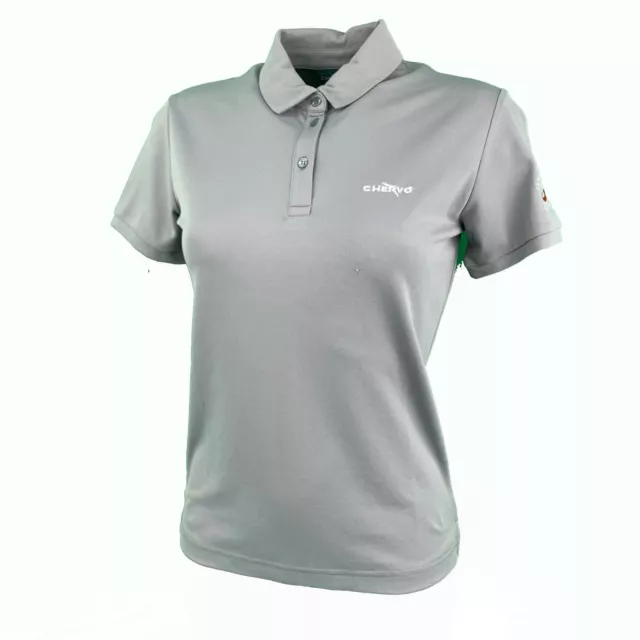 Chervo Golf Damen Polo Hemd Poloshirt DRY MATIC Acentra grau 2.Wahl