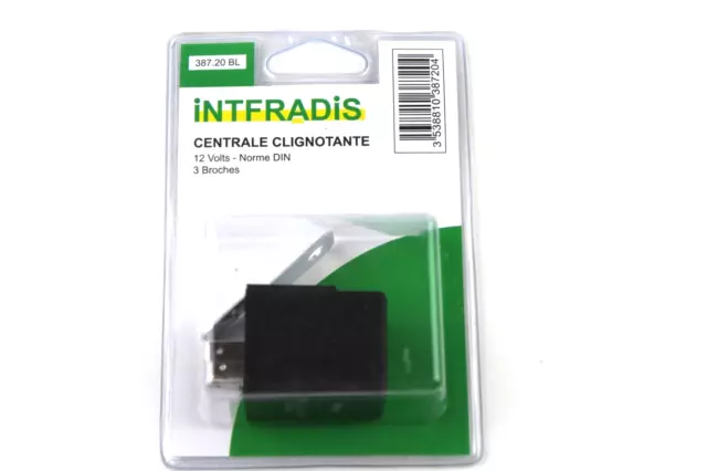 Central Indicator Intfradis 387.20BL 12 Volt Standard din 3 Pin Under Blister