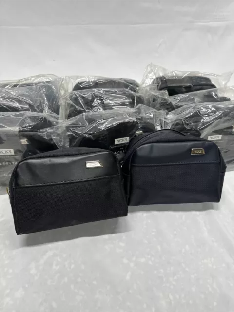 Delta One TUMI International Travel Amenity Kit New Black BAG DOPP SET ASST