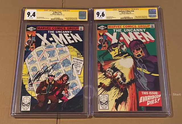 Uncanny X-Men 141  9.4 142 9.6 CGC SS Signed Chris Claremont Days of Future Past