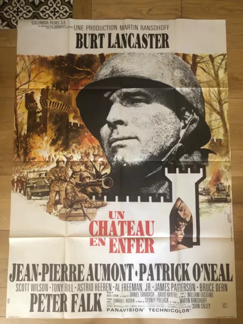 UN CHATEAU EN ENFER Affiche de film 120x160  - 1969 -  Pollack -  Burt Lancaster