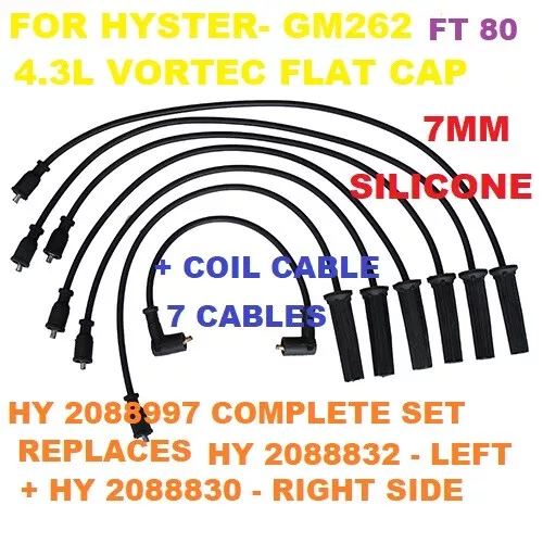 Ignition Wire Set 2088997 For Hyster  With Gm V6 262 Flat  Hy011