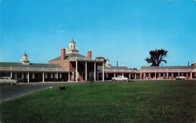 Dover DE Delaware, Towne Point Motel Advertising, Old Cars, Vintage Postcard