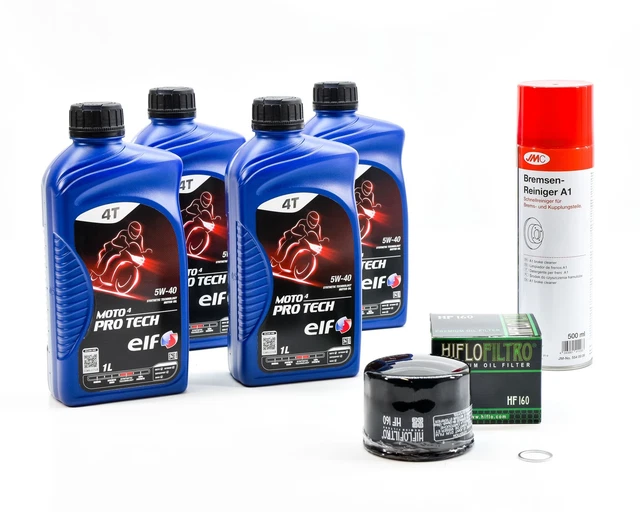 Kit D'entretien Vidange Standard Pour Ducati 888 (1989 à 1996) - Huile ELF MOTO 4 ROAD 15W50 4L + Filtre à Huile