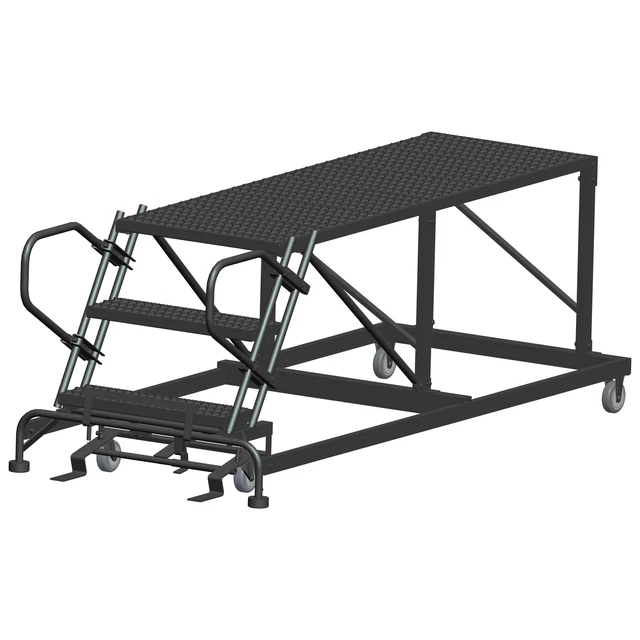 Ballymore Rolling Work Platform Overall Height 30 in Steps 3 Cap 800 lb