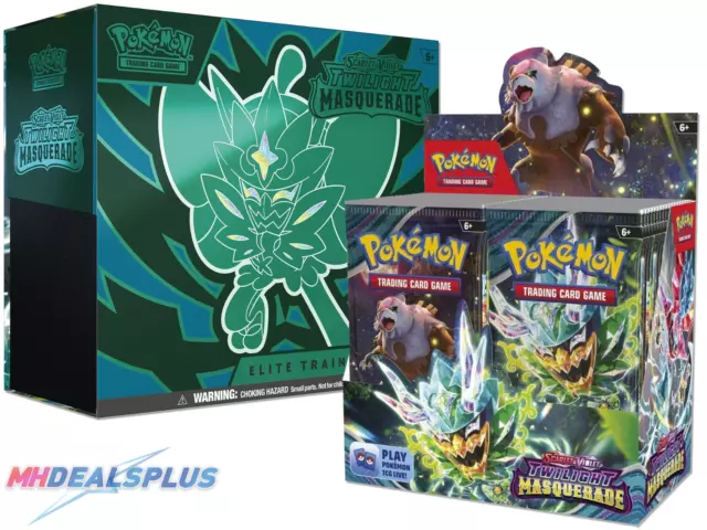 NEW Pokemon Twilight Masquerade Booster Box + Elite Trainer Box Presale 05/24