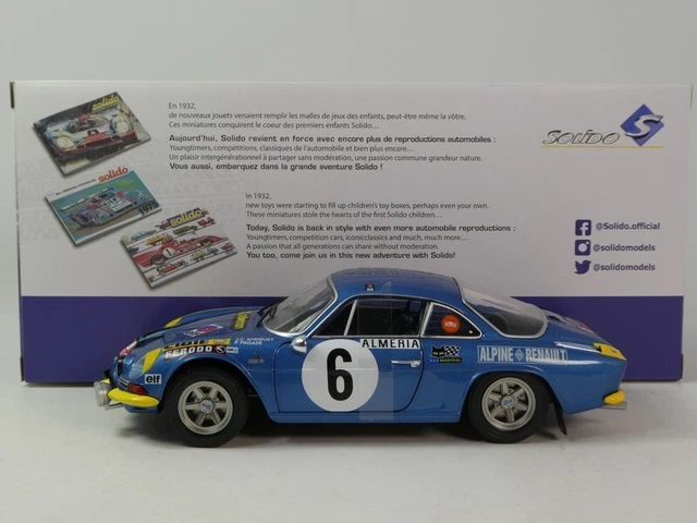 RVR50 1/18 Altaya Vainqueurs rallye Alpine- Renault A110 1600 RMC 1972 – Jumajo