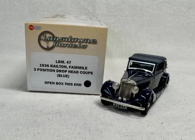 Lansdowne Models 1936 Railton Fairmile Drop Head Coupe LDM47 1/43