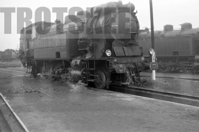 35mm Negative SNCF French Railways Steam Loco 141 TA 492 1959 France