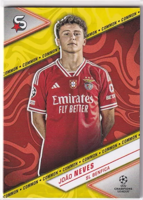 Topps UCL Super-Stars 23/24 No. 178 Joao Neves Yellow Parallel