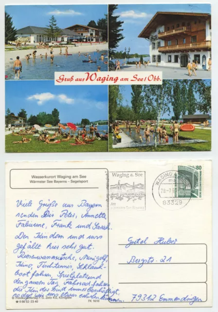 47969 - Waging am See - Ansichtskarte, Werbestempel 28.7.1994