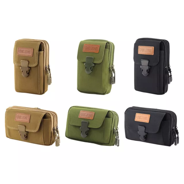 Male Oxford Cloth Mobile Phone Holder Zipper Outdoor Jogging Sports Running Bag