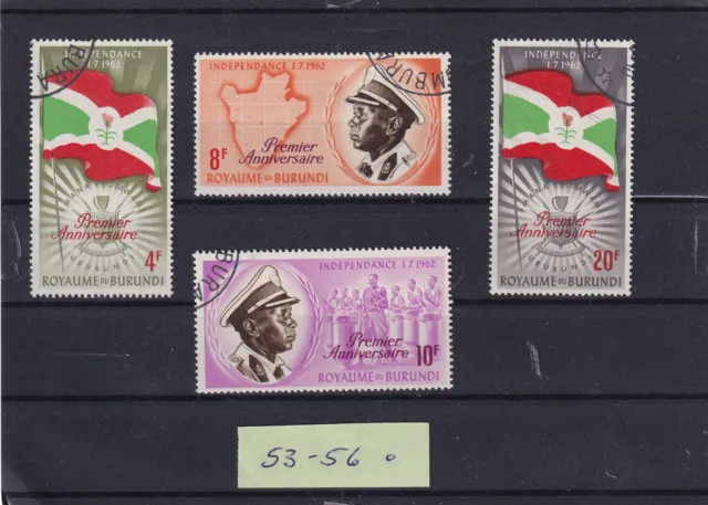 Burundi 1963 - 1. Jahrestag der Unabhängigkeit - Mi. 53 - 56 o