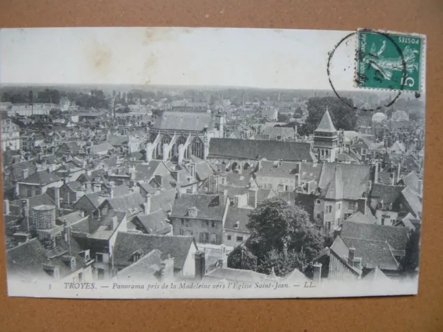 Lot 7 Cartes Anciennes Troyes - Souvenir - Panorama- 1906 1907 1910 3