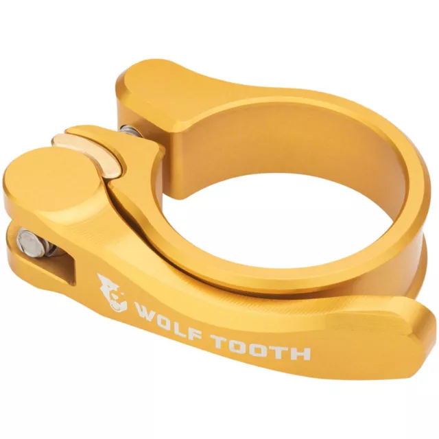 Wolf Tooth Components Quick Release Seatpost Clamp - 31.8mm, Gold