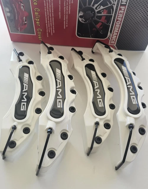 Caches étriers De Frein AMG Jaune Vif - Lot De 4 Pièces, Neuf, Livraison Gratuite