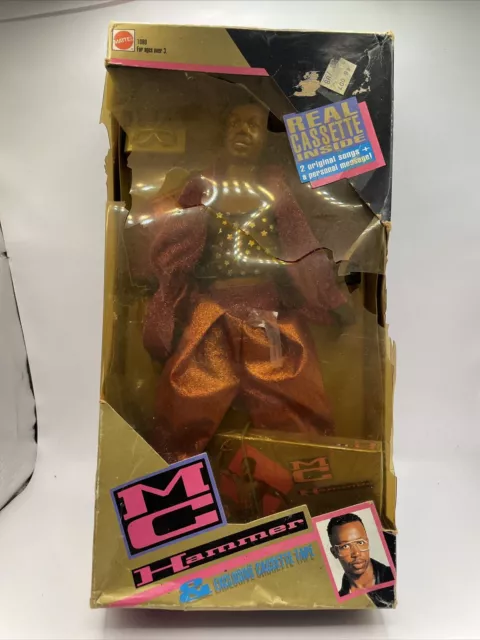 Sealed Vintage 1991 Mattel - MC Hammer Doll 12" Figure w/ Cassette Tape