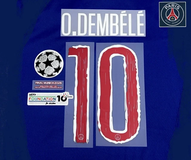 Flocage MBÉLÉ #10 PSG Maillot Home 24-25 Ligue des