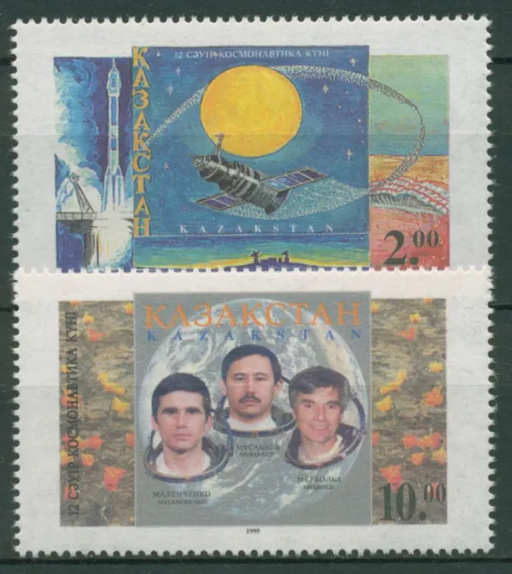 Kasachstan 1995 Tag der Kosmonautik Sojus Kosmonauten 86/87 postfrisch