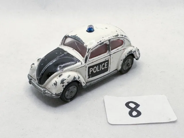 Rare Corgi Juniors Husky # 3 Volkswagen 1300 Vw Beetle Police Car Diecast 1967