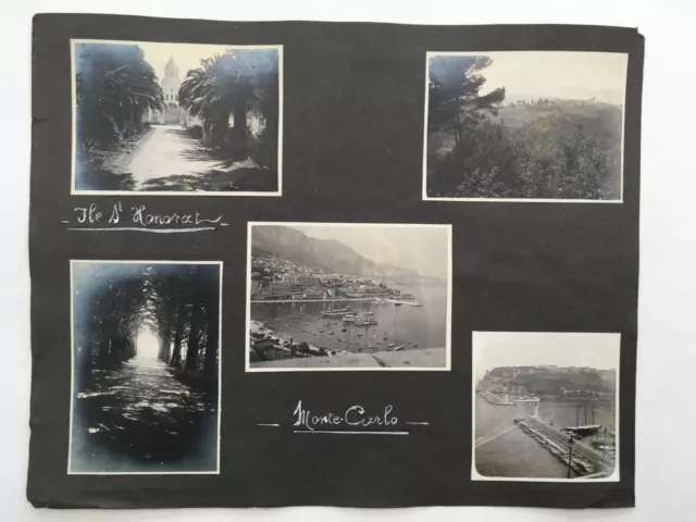 F008 Lot 11 photos vintage ancien Cote d'azur Beuil Monte Carlo Monaco 1930/40