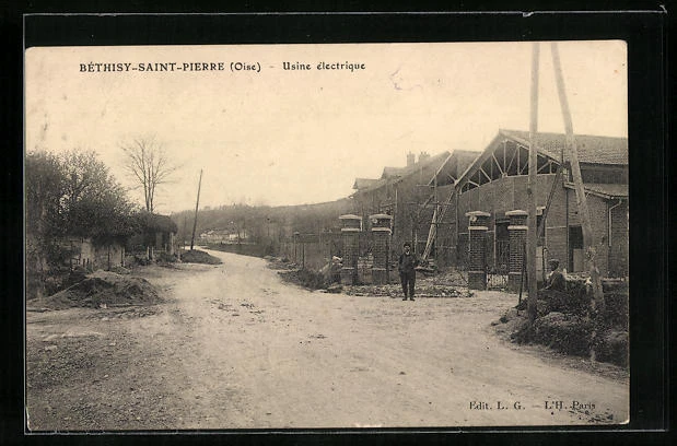 CPA Béthisy-Saint-Pierre, Usine électrique