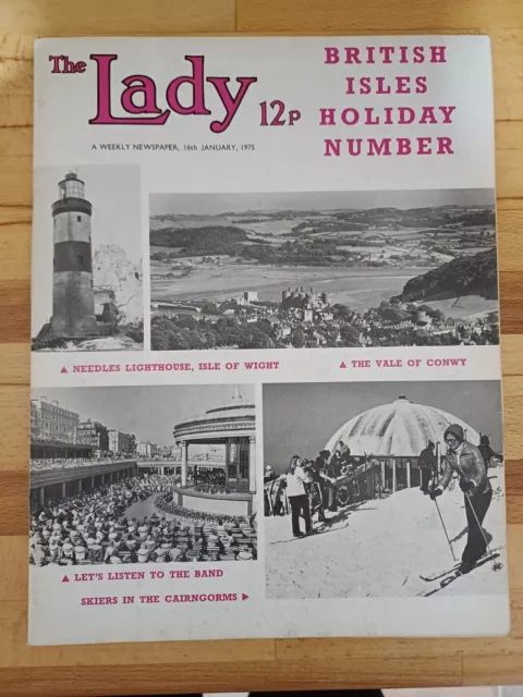 THE LADY Magazine 16th January 1975 *VGC* Weekly Newspaper