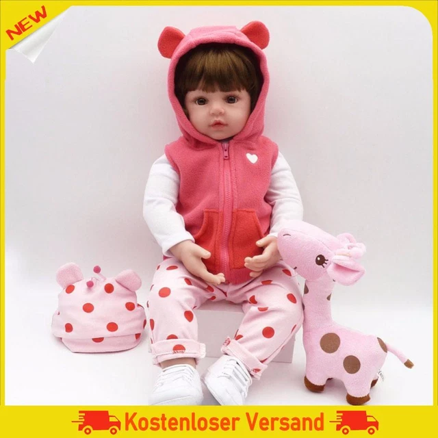 48cm Lifelike Reborn Doll Simulation Newborn Baby Soft Playmate Doll Kids Toys