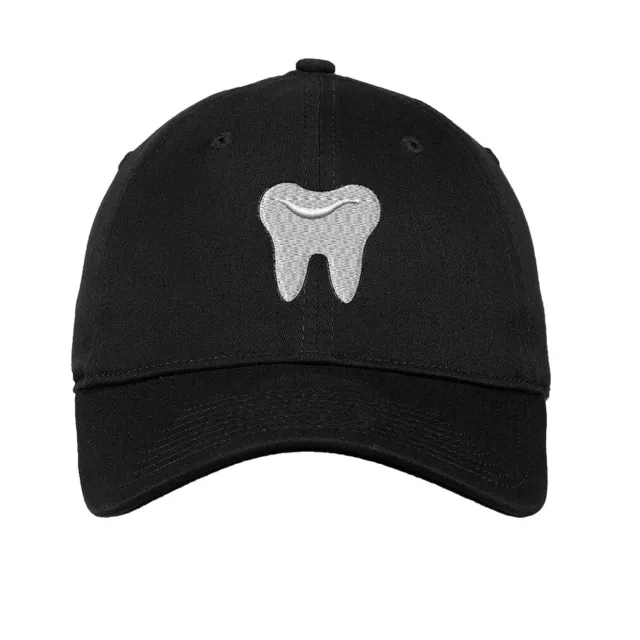 Soft Women Baseball Cap Tooth Embroidery Dad Hats for Men Buckle Closure