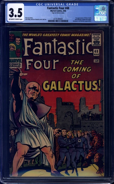 Fantastic Four #48 CGC 3.5 Kirby, 1st Silver Surfer & Galactus, Watcher,Inhumans