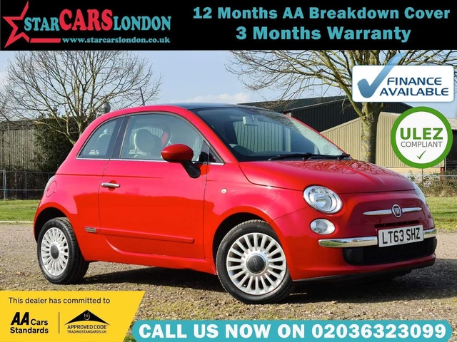 2014 Fiat 500 1.2 Lounge Dualogic Euro 6 (s/s) 3dr HATCHBACK Petrol Automatic