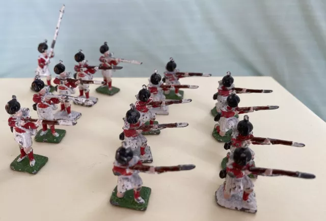 15 Painted 35-25 mm Toy Soldiers France Grenadiers Line Infantry Battle Waterloo