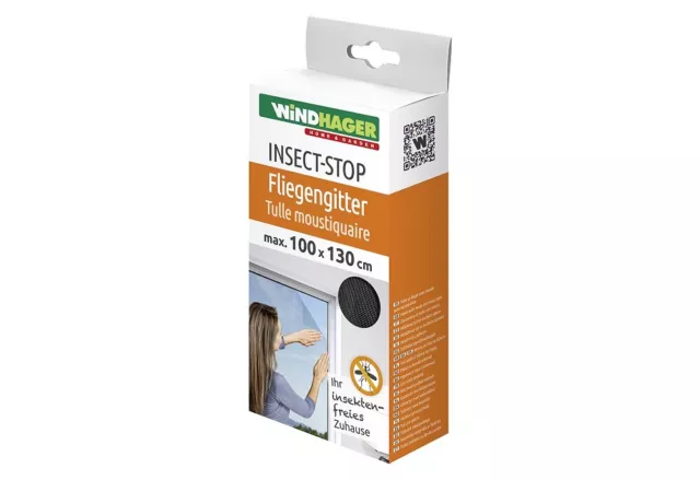 WINDHAGER HAUSRAT Fliegengitter Standard für Fenster 'Insect Stop Pl