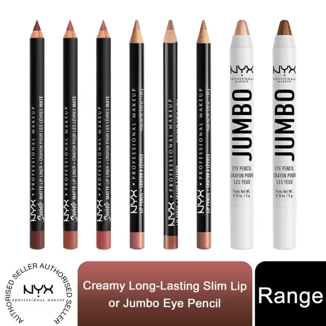 NYX Professional Makeup Creamy Long-Lasting Slim Lip or Jumbo Eye Pencil