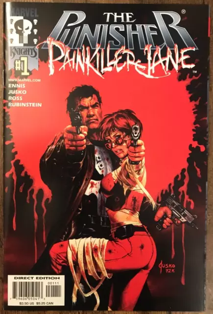 Punisher Painkiller Jane #1 By Garth Ennis Joe Jusko Marvel Knights NM/M 2001