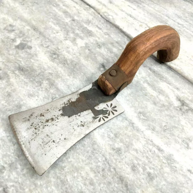 Garden Shovel Antique Hand Tool Vintage Farm House Forged Iron Wooden Handle
