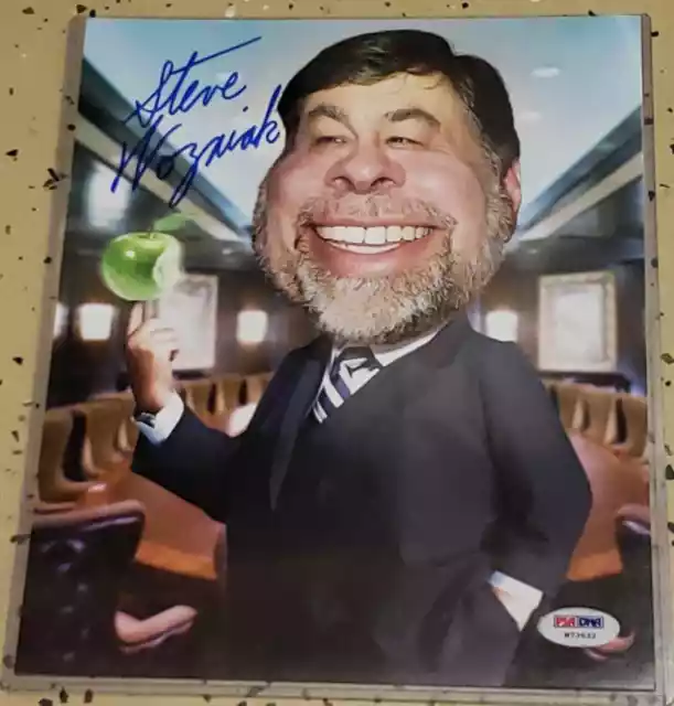 (RARE) Steve "WOZ" Wozniak signed 8x10 photo PSA/DNA