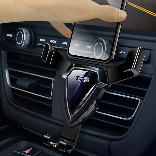 Gravity Car Phone Holder Air Vent Clip Mount Cell Phone Stand Holder Bracket BK